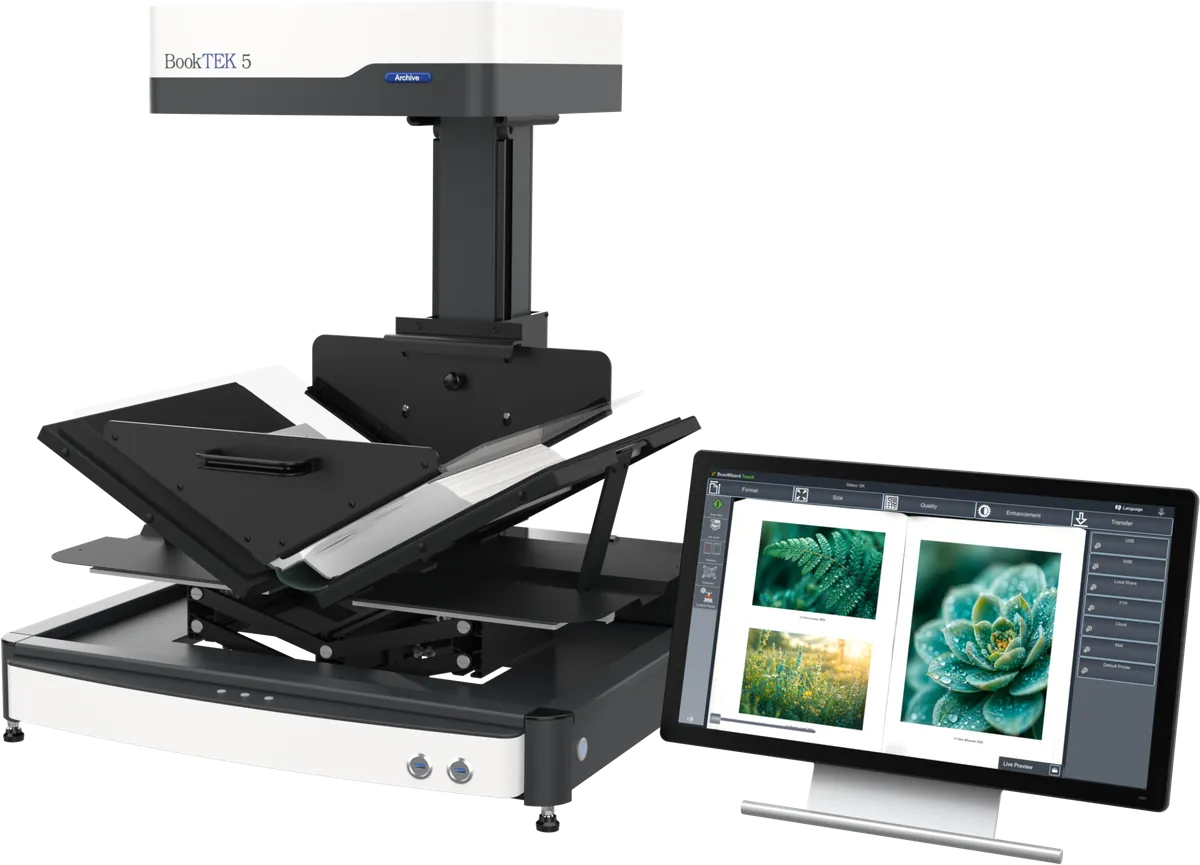 BookTEK 5 V2 Archive Automatic — planetar kitob skaneri