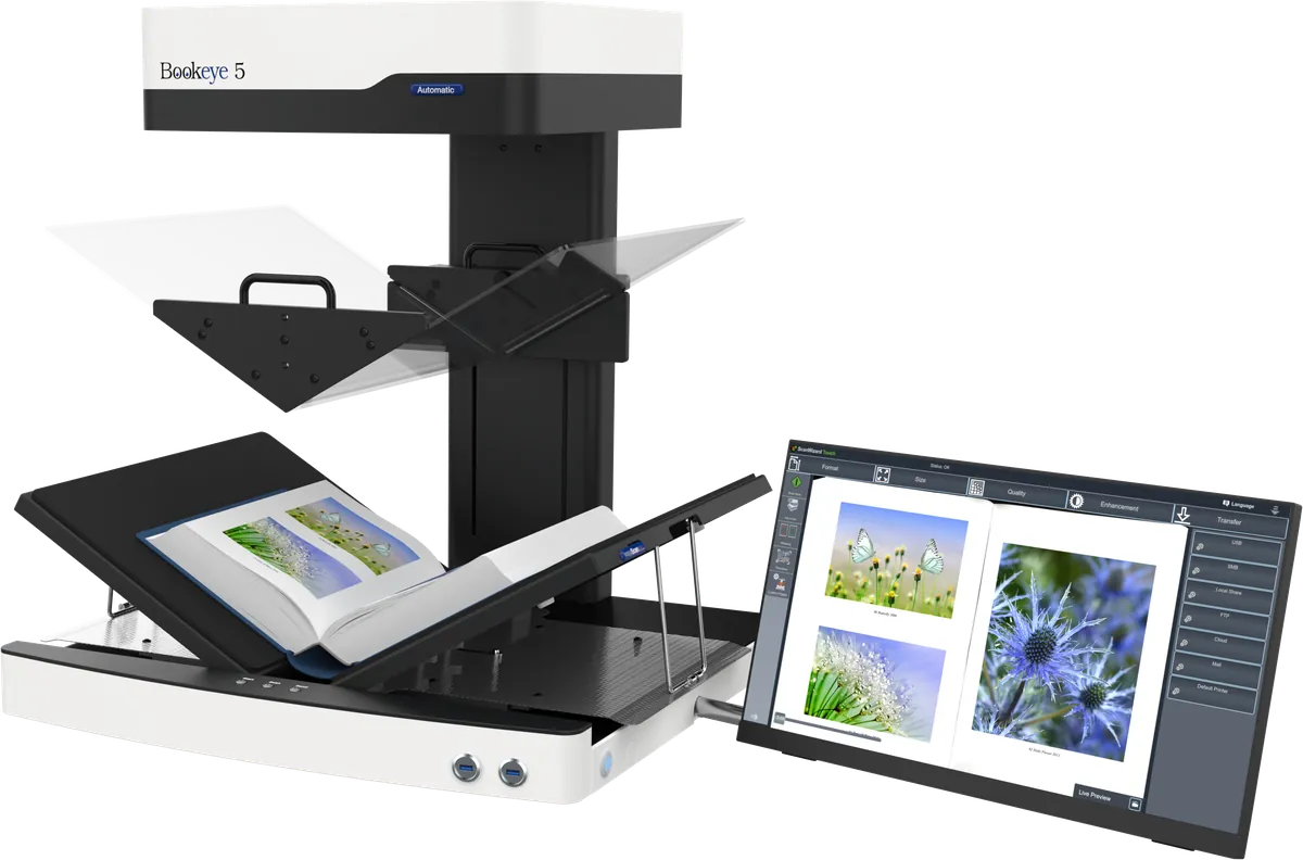 BookTEK 5 V2A — planetar kitob skaneri