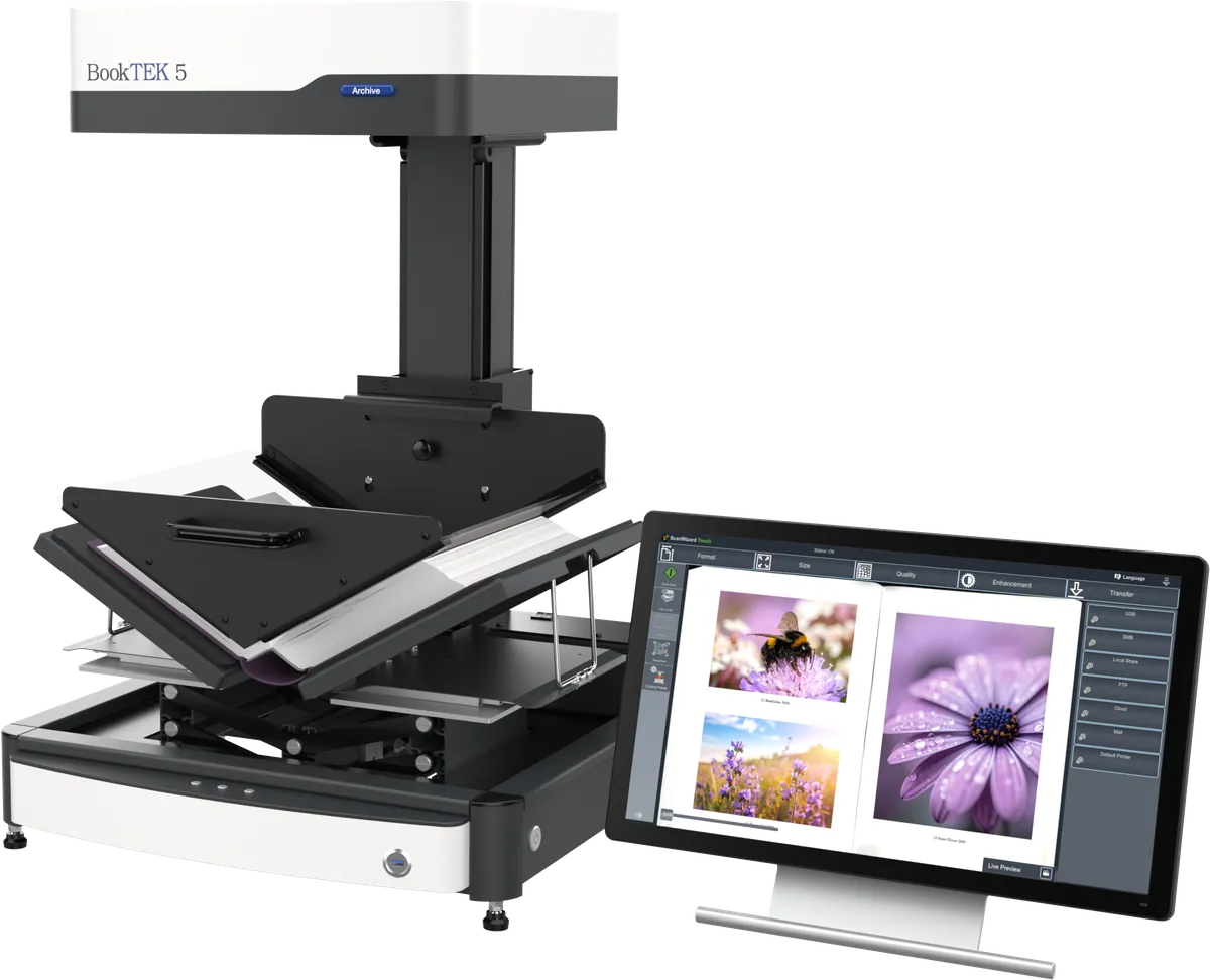 BookTEK 5 V3 Archive Automatic — planetar kitob skaneri